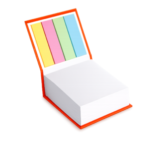 PORTATACOS CON NOTAS ADHESIVAS PERSONALIZADO