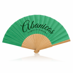 ABANICO DE MADERA BARNIZADA